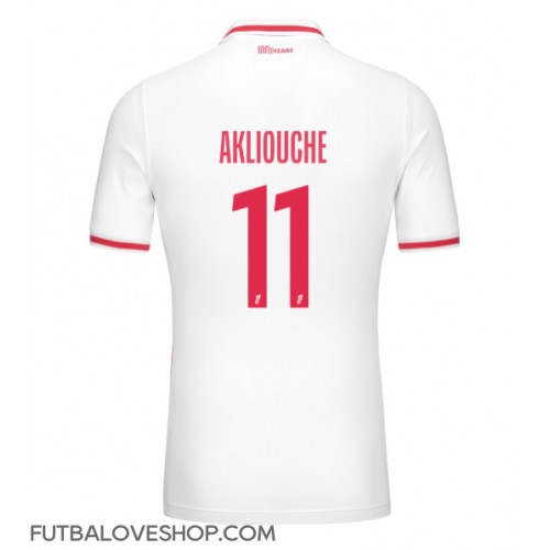 Dres AS Monaco Maghnes Akliouche #11 Domáci 2024-25 Krátky Rukáv